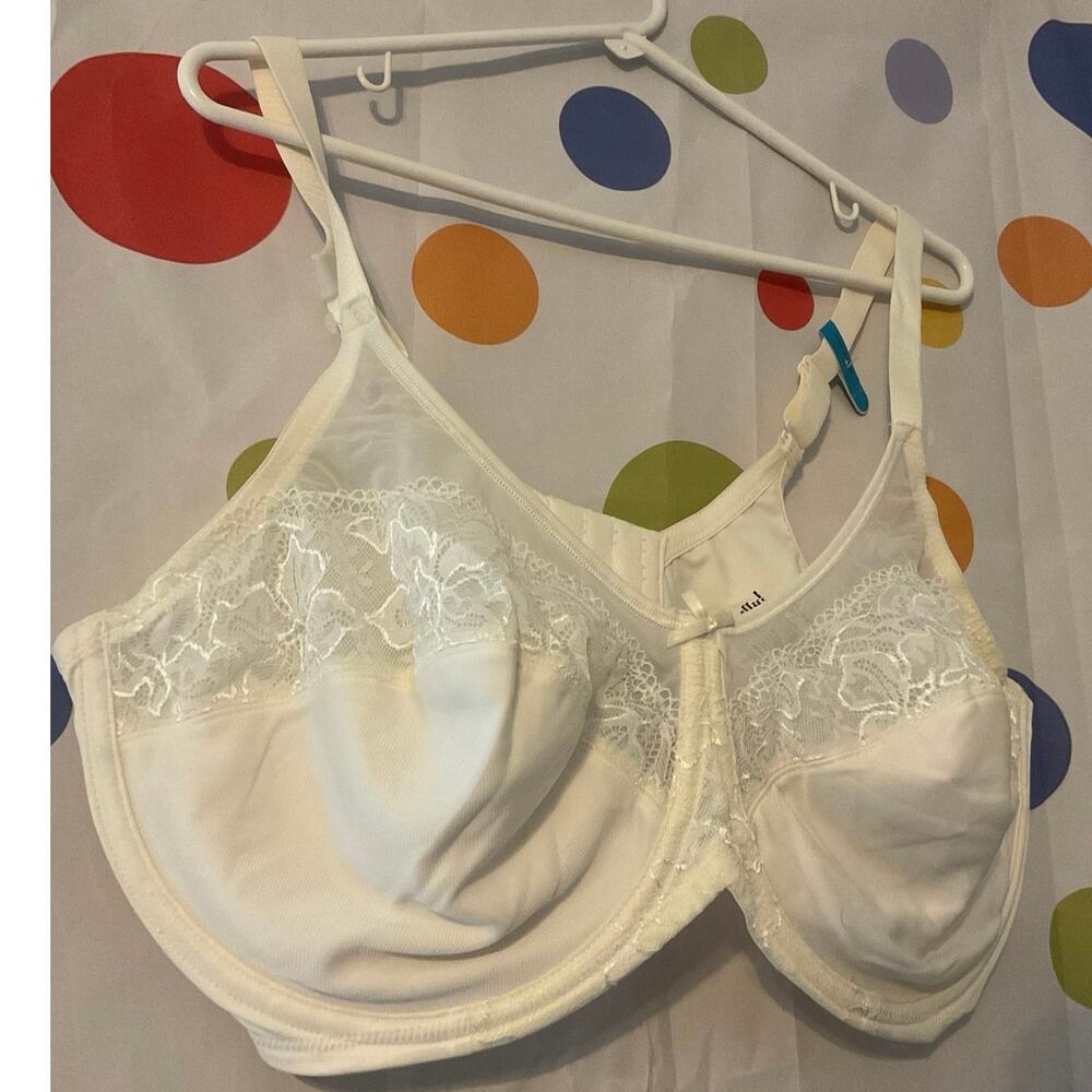 NWT Lilyette Cream Color Underwire Bra Size 44DDD